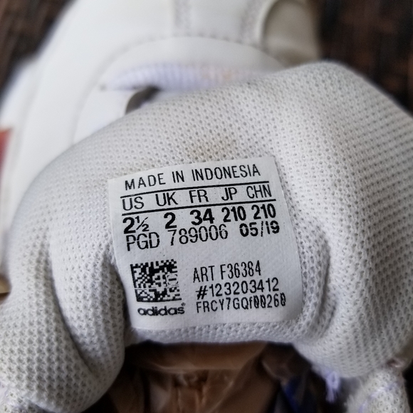 Adidas Grand Court Girl Shoes Sz 2.5 - Picture 8 of 8